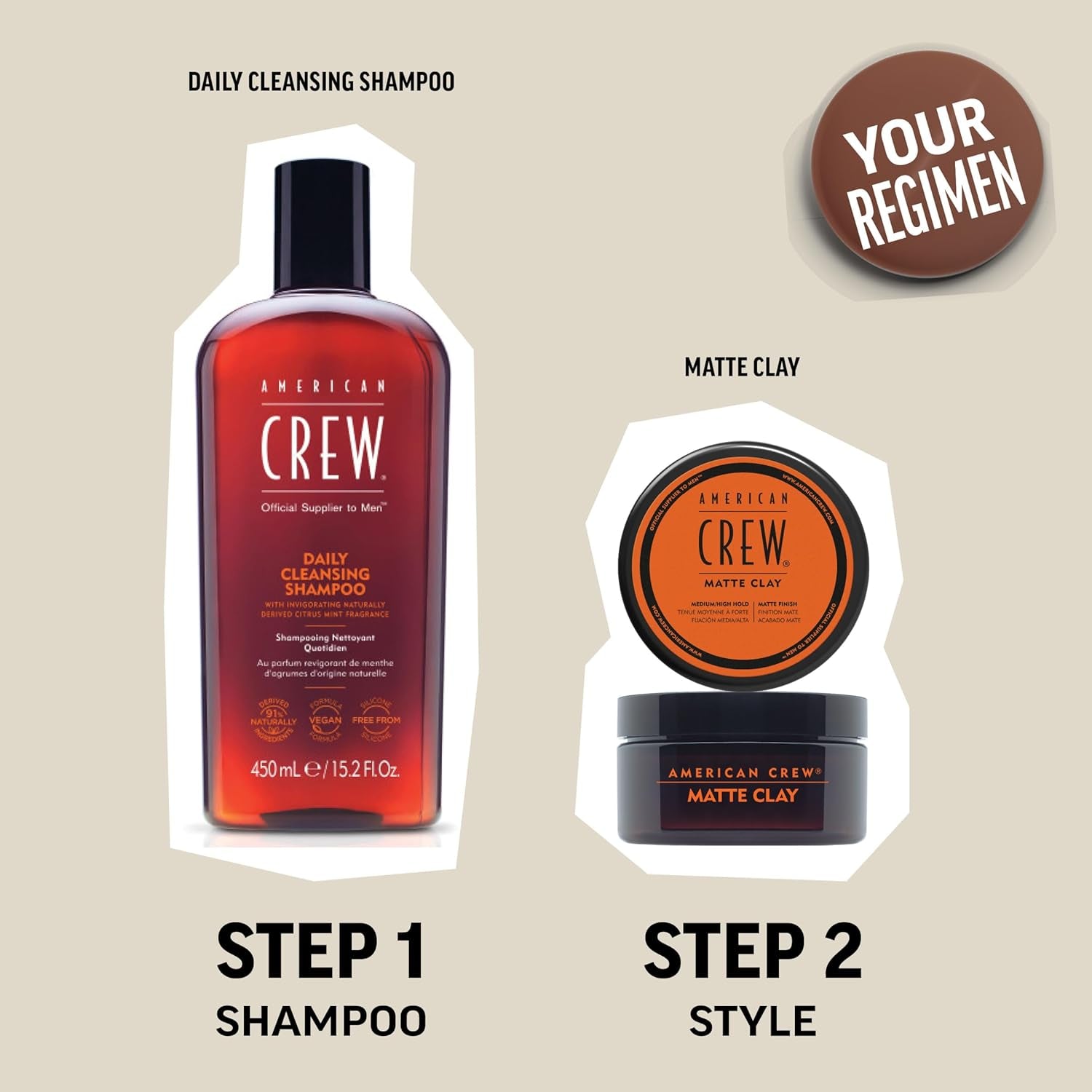 Men'S Hair Matte Clay, like Hair Gel with Medium/High Hold, 3 Oz