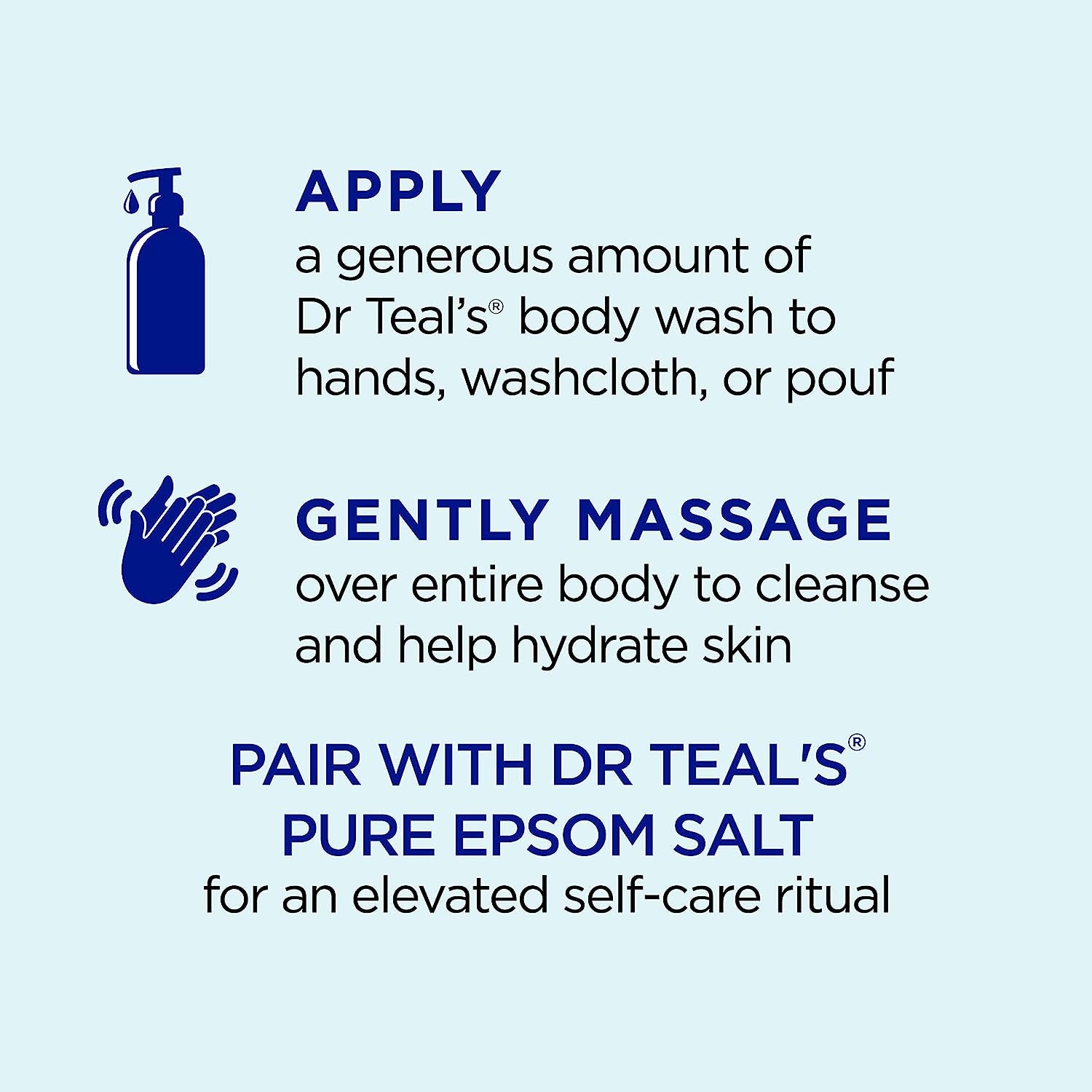 Body Wash with Pure Epsom Salt, Detoxify & Energize with Ginger & Clay, 24 Fl Oz (Pack of 4)