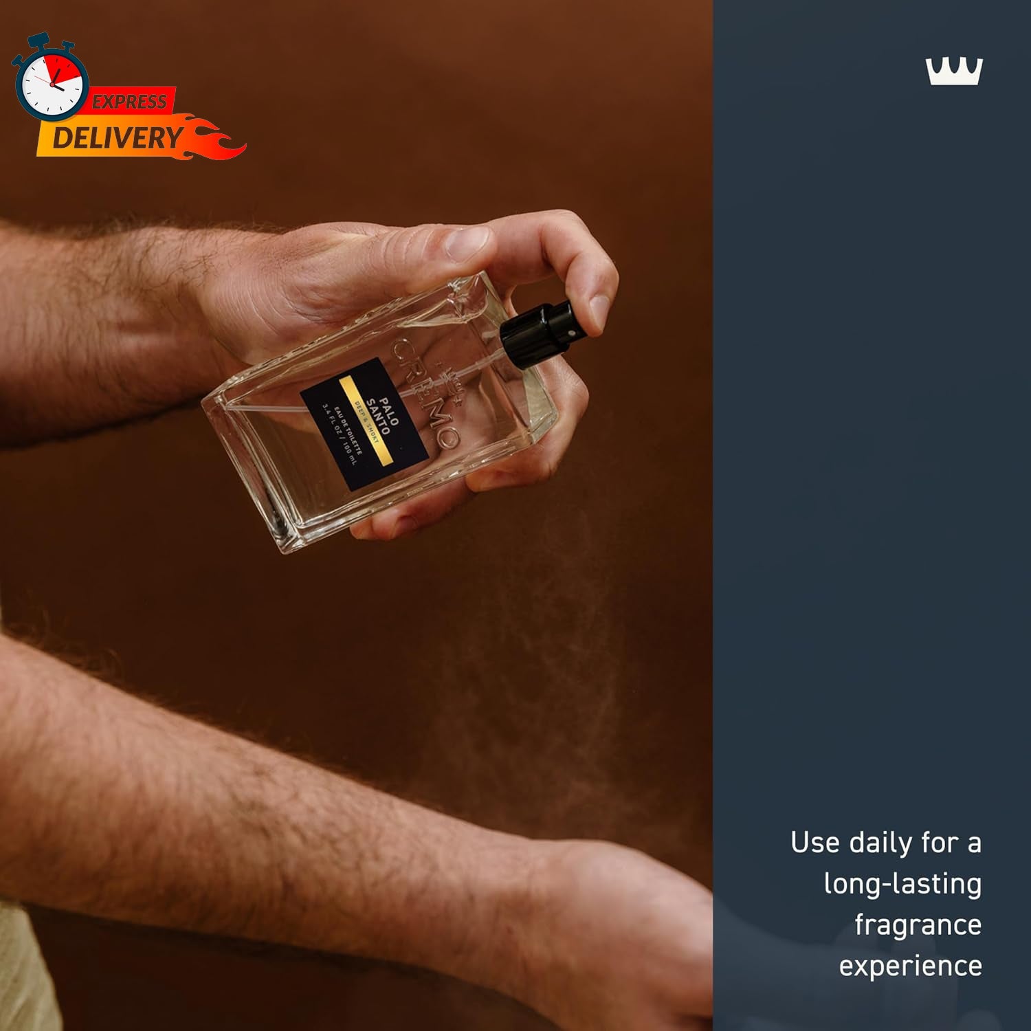 Cremo Cologne for Men - Palo Santo Mens Cologne Spray - a Combination of Bright