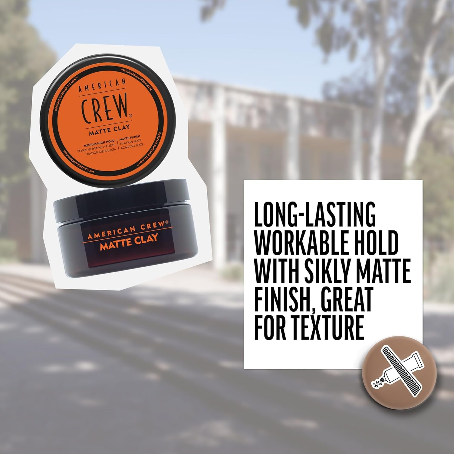 Men'S Hair Matte Clay, like Hair Gel with Medium/High Hold, 3 Oz