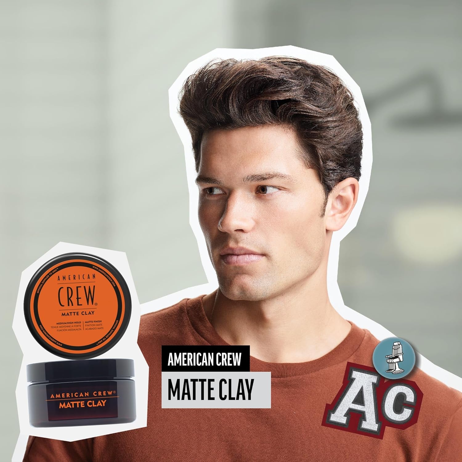 Men'S Hair Matte Clay, like Hair Gel with Medium/High Hold, 3 Oz