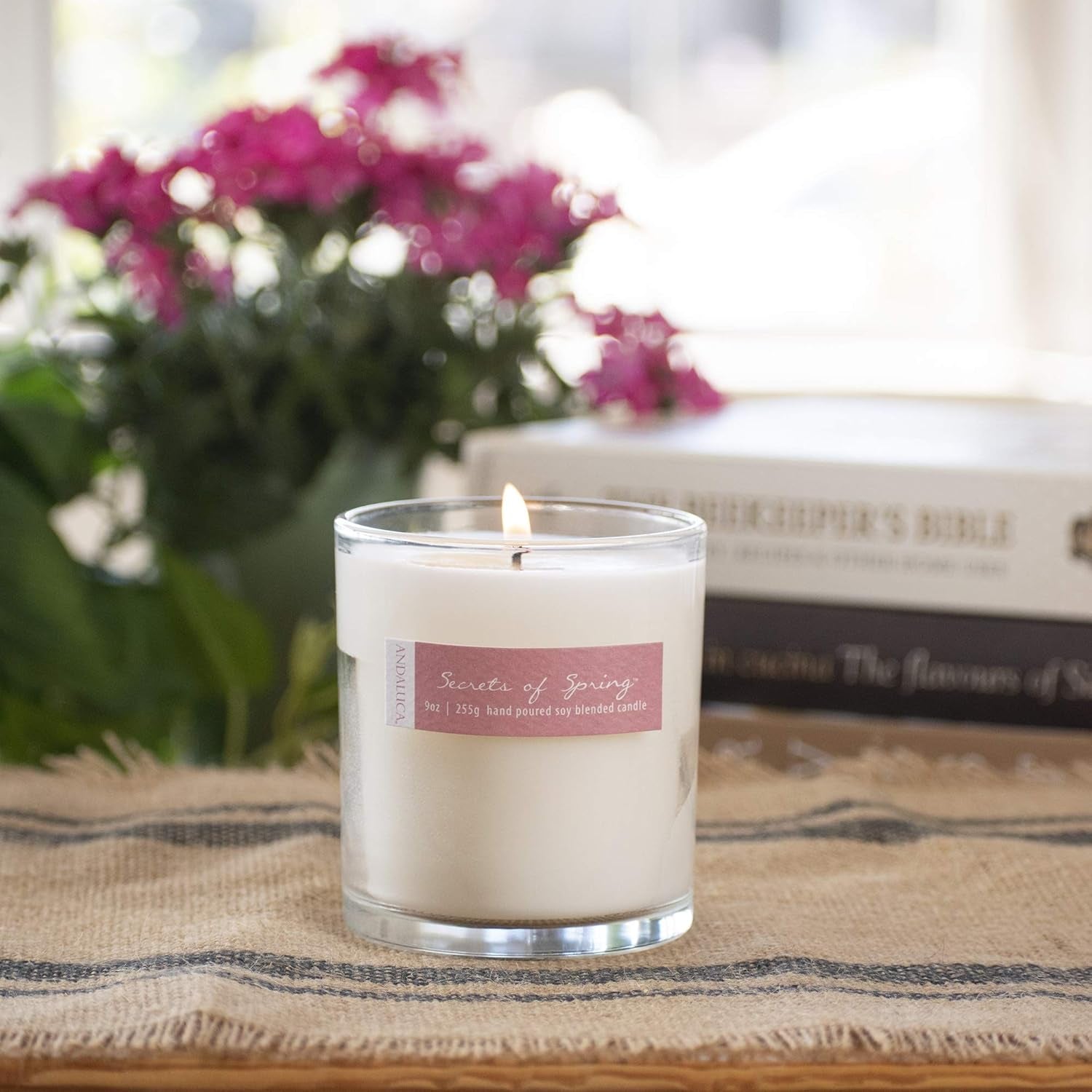 Secrets of Spring Scented Soy 9 Oz Candle | Hand Poured