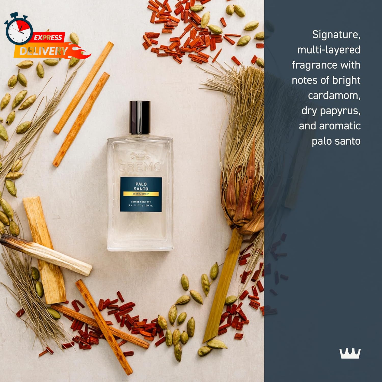 Cremo Cologne for Men - Palo Santo Mens Cologne Spray - a Combination of Bright