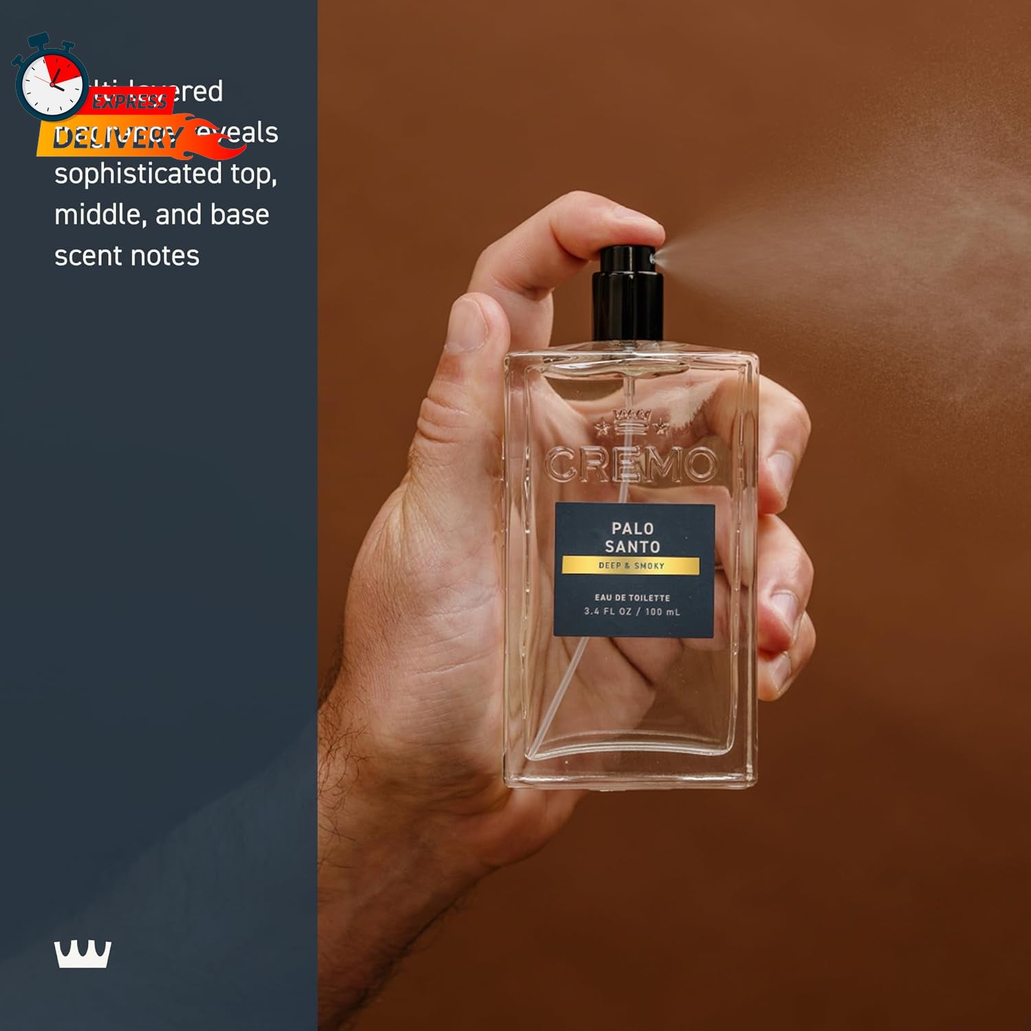 Cremo Cologne for Men - Palo Santo Mens Cologne Spray - a Combination of Bright