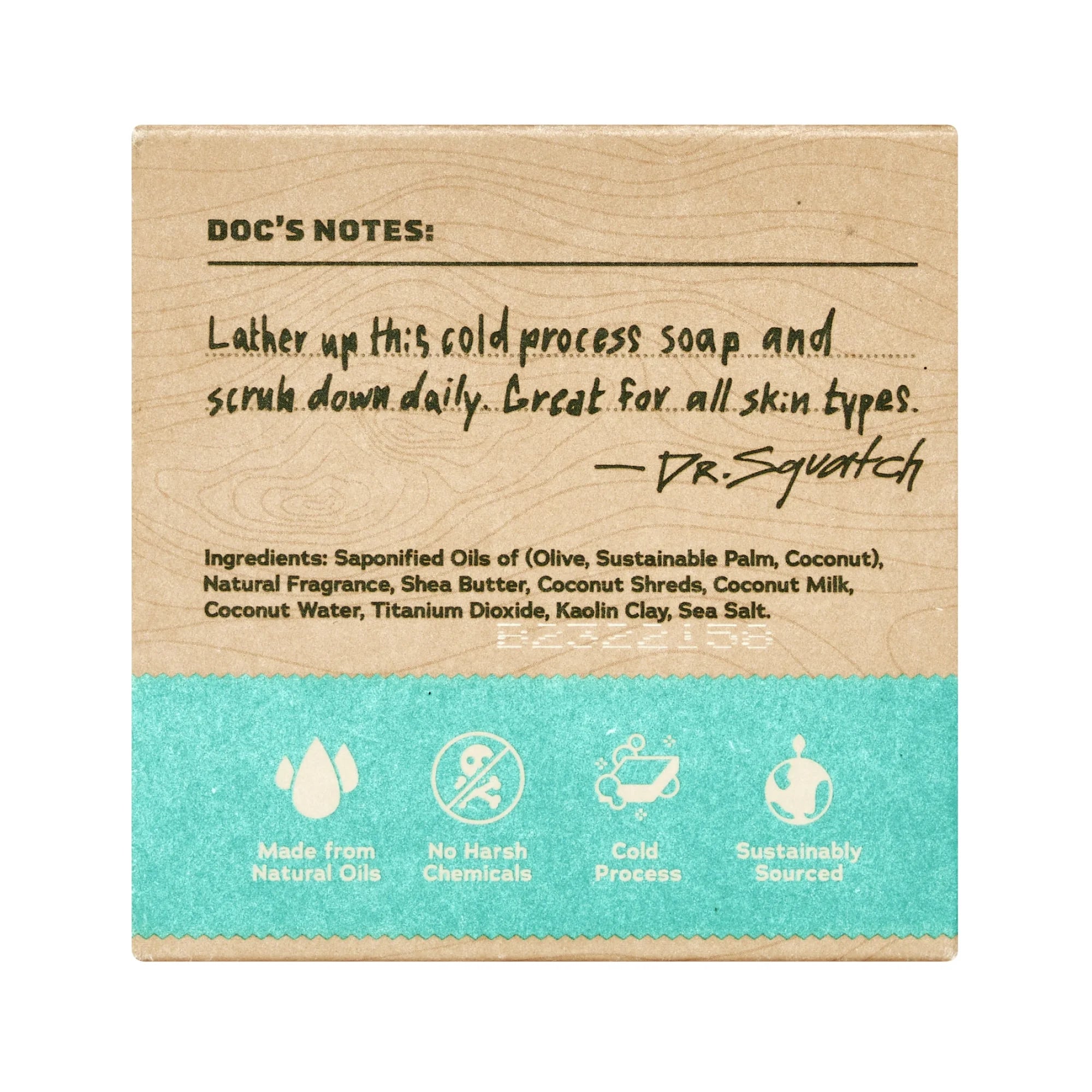 (3 Pack)  Coconut Castaway Natural Bar Soap for Men, 5 Oz