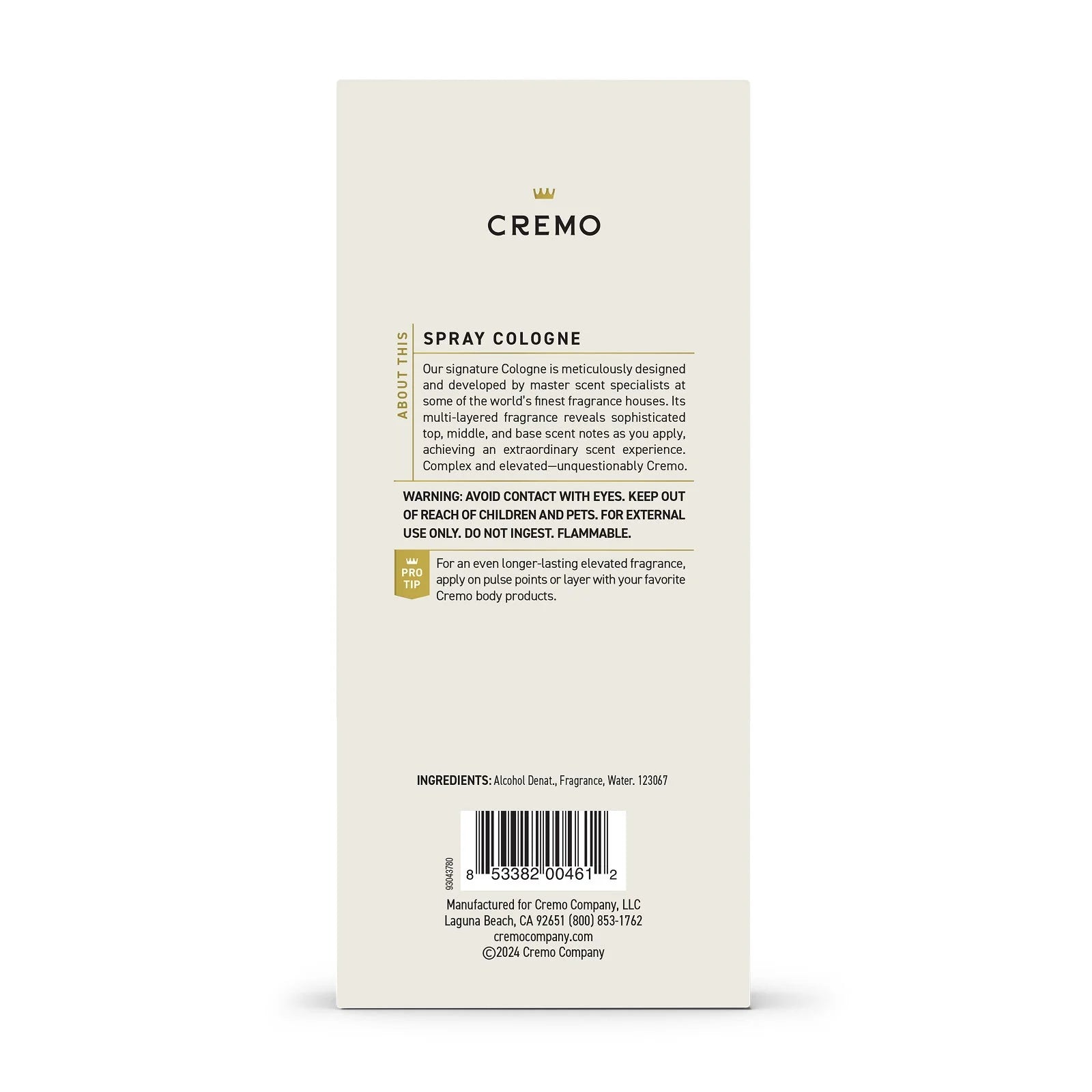 Men'S Spray Cologne, Blue Cedar & Cypress, 3.4 Oz