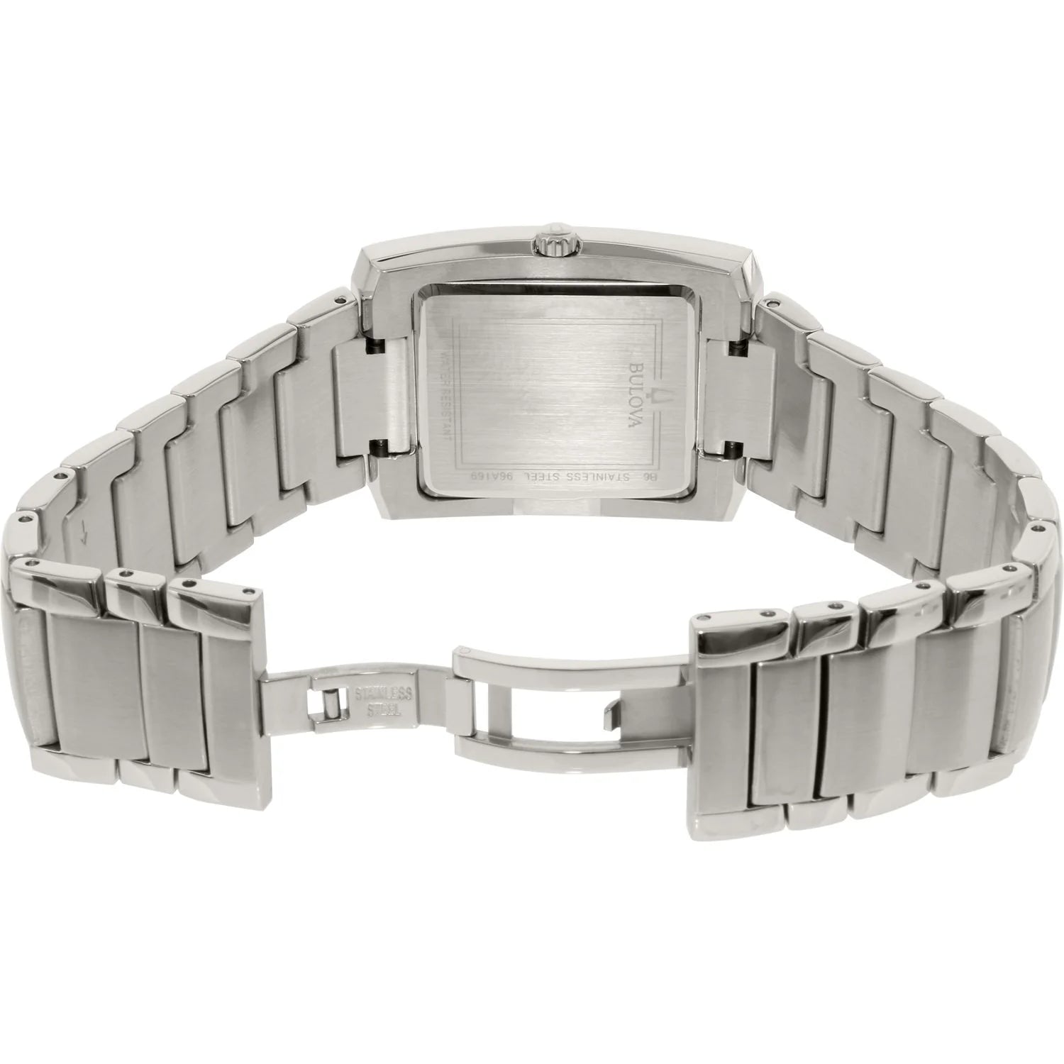 Men'S Classic 96A169 Silver Stainless-Steel Quartz Watch