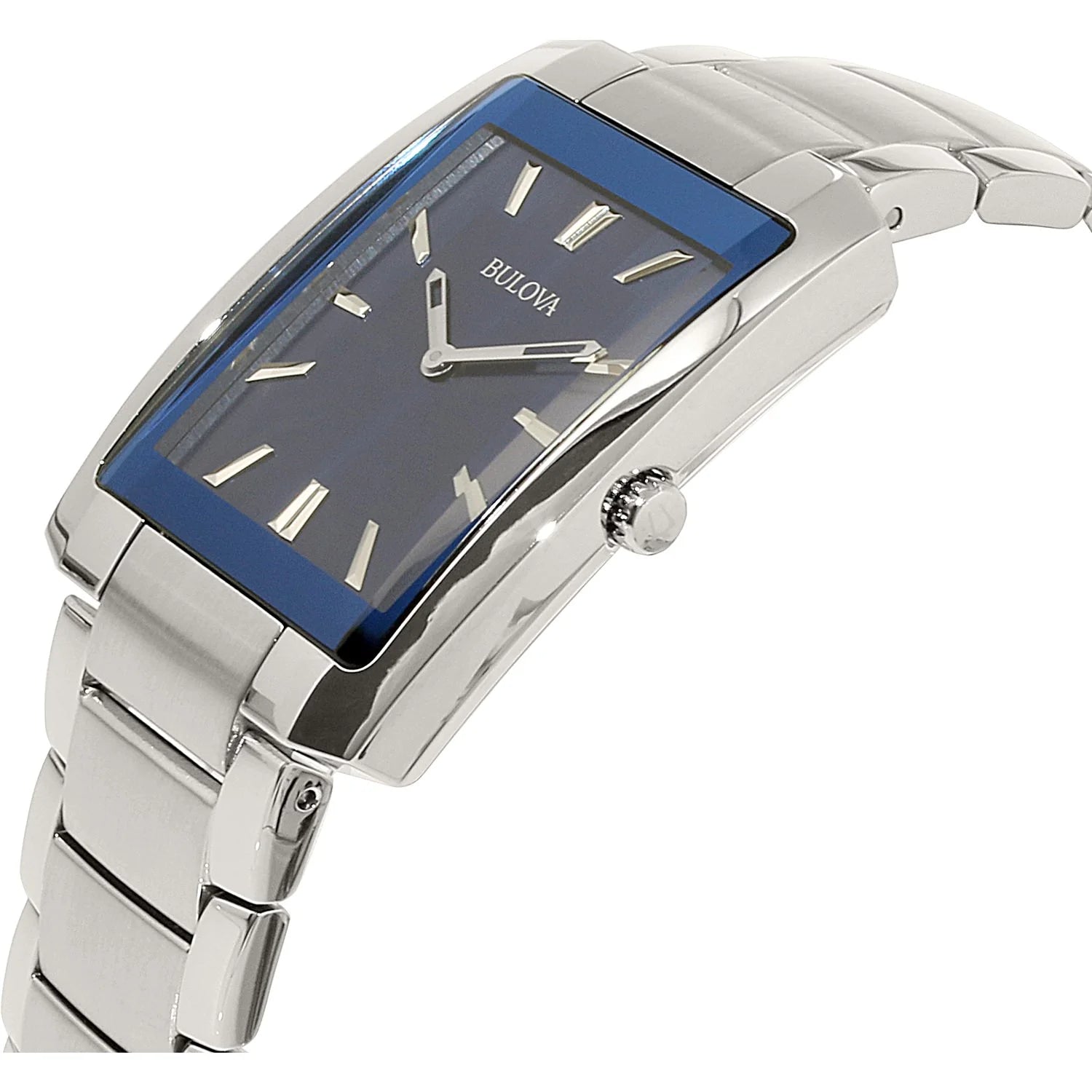 Men'S Classic 96A169 Silver Stainless-Steel Quartz Watch