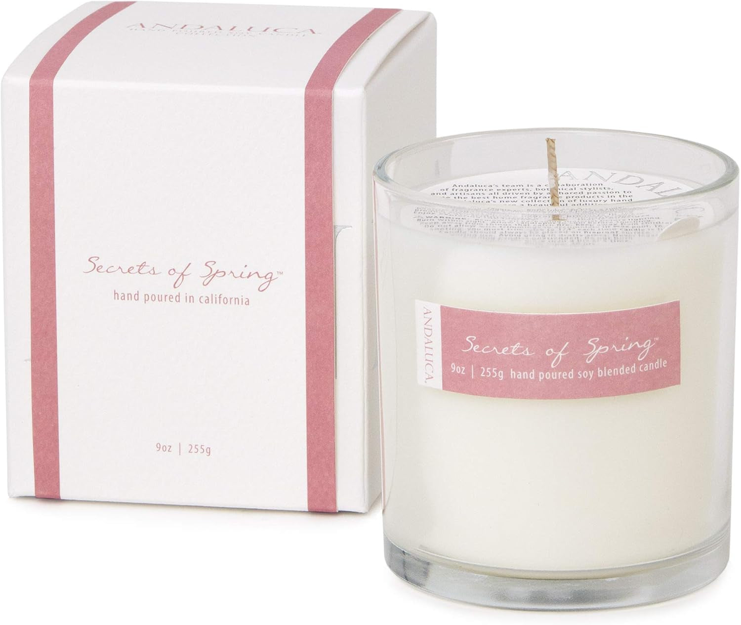 Secrets of Spring Scented Soy 9 Oz Candle | Hand Poured