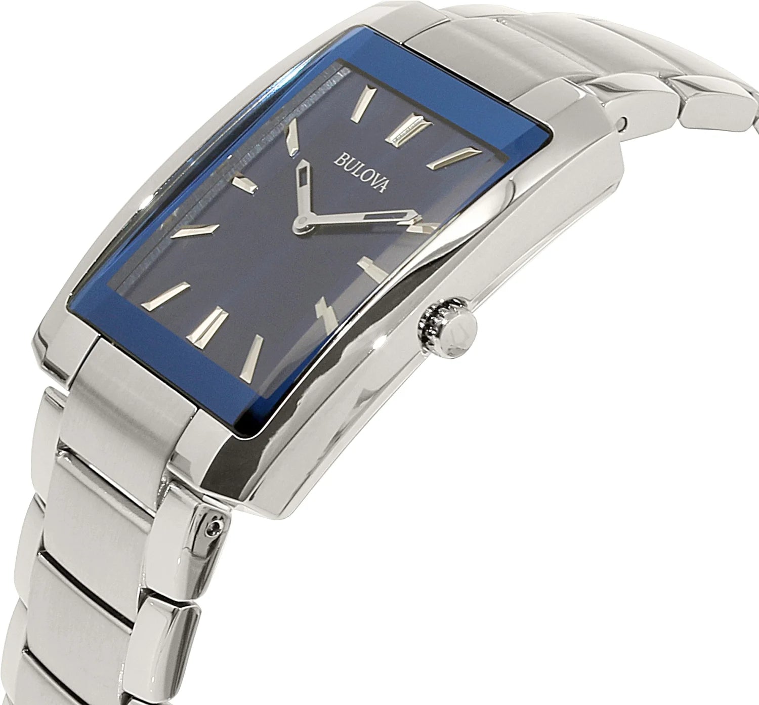 Men'S Classic 96A169 Silver Stainless-Steel Quartz Watch