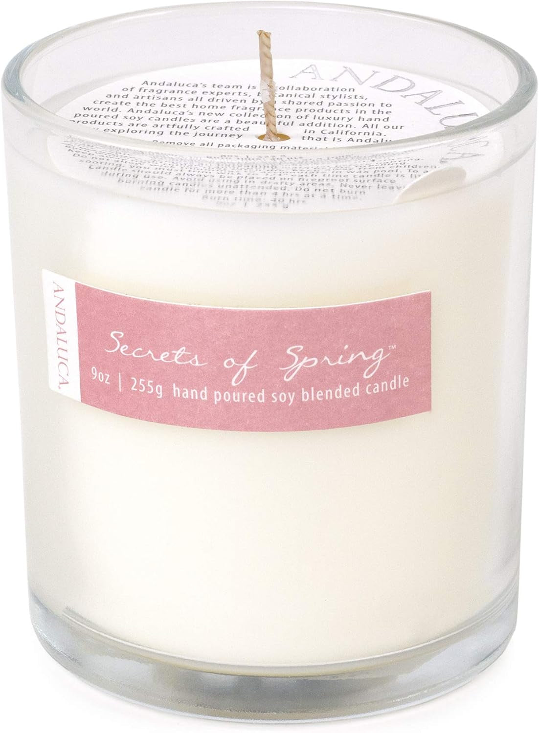 Secrets of Spring Scented Soy 9 Oz Candle | Hand Poured
