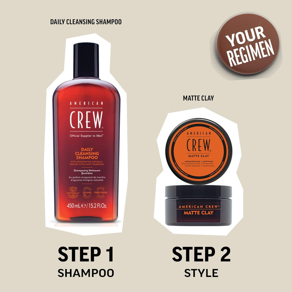 Men'S Hair Matte Clay, like Hair Gel with Medium/High Hold, 3 Oz