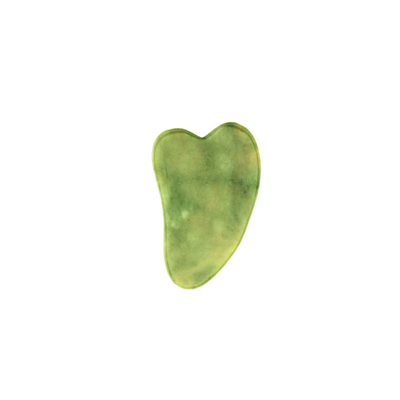 Natural Jade Stone Guasha Board Gouache Scraper for Body Acupoint Press SPA Acupuncture Skin Facial Care Massage anti Aging Tool