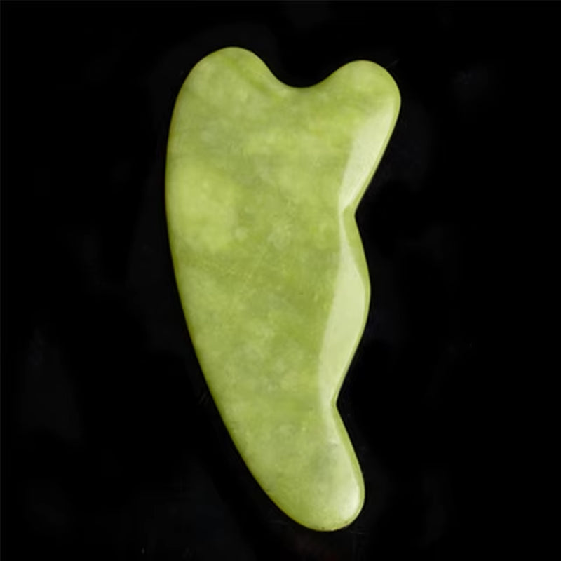 Natural Jade Stone Guasha Board Gouache Scraper for Body Acupoint Press SPA Acupuncture Skin Facial Care Massage anti Aging Tool