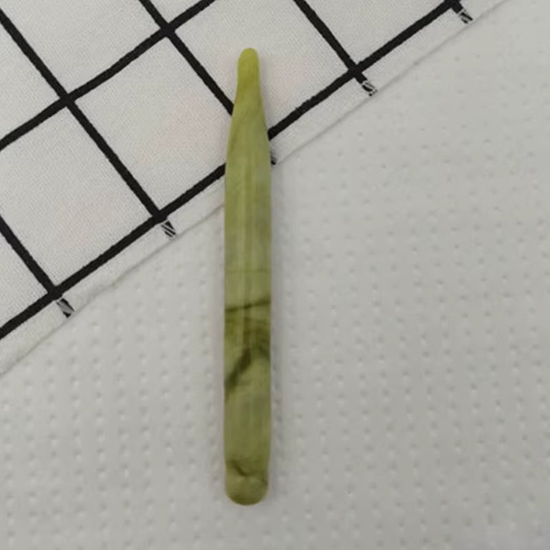 Natural Jade Stone Guasha Board Gouache Scraper for Body Acupoint Press SPA Acupuncture Skin Facial Care Massage anti Aging Tool