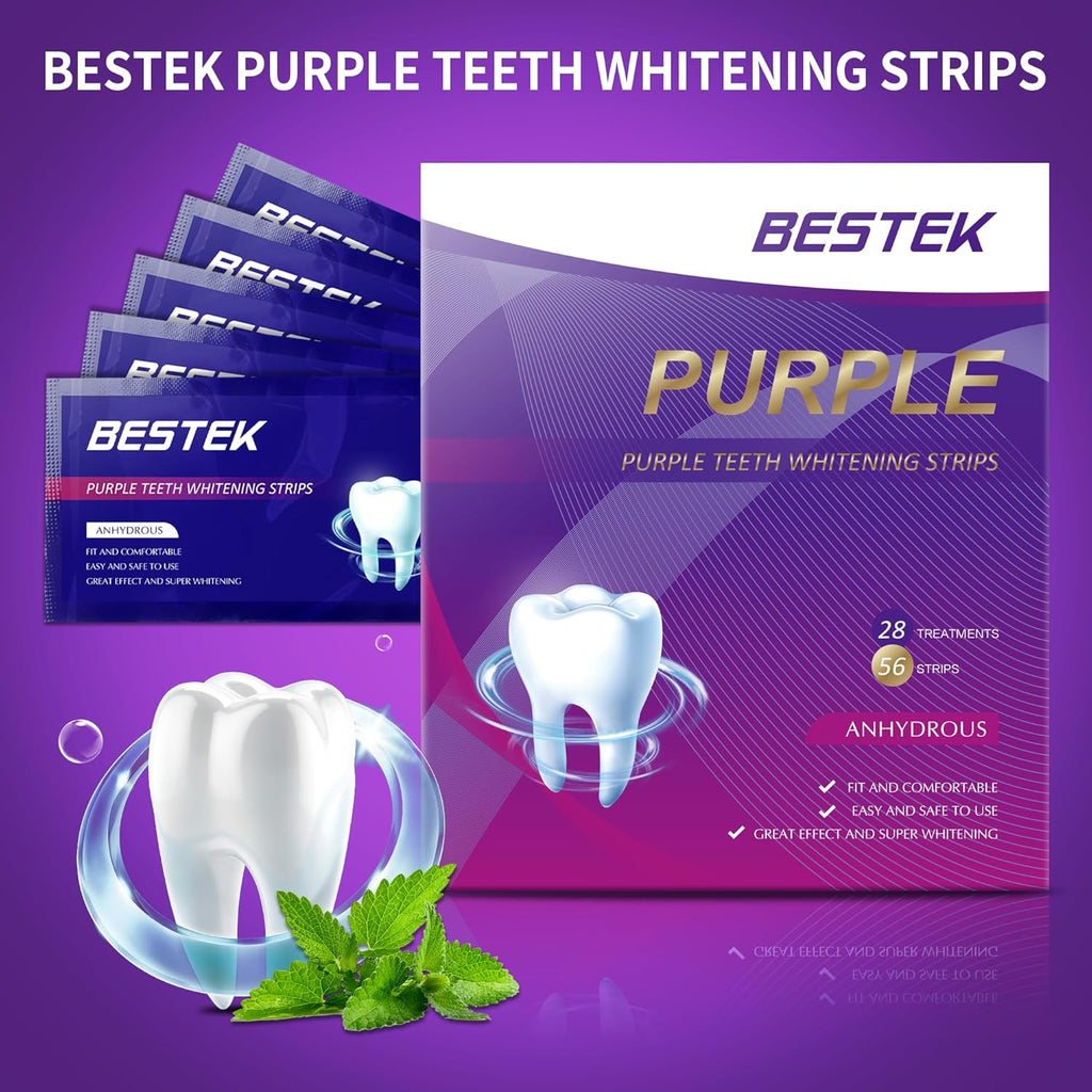 Teeth Whitening Strips 28 Treatments, 56 Teeth Whitening Strips - Whitening Strip for Teeth Sensitive, Professional Whitening Strip Kit, Fast Removing Smoking