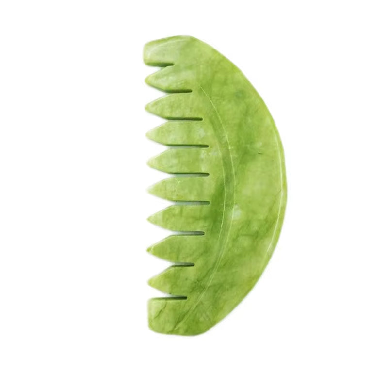Natural Jade Stone Guasha Board Gouache Scraper for Body Acupoint Press SPA Acupuncture Skin Facial Care Massage anti Aging Tool