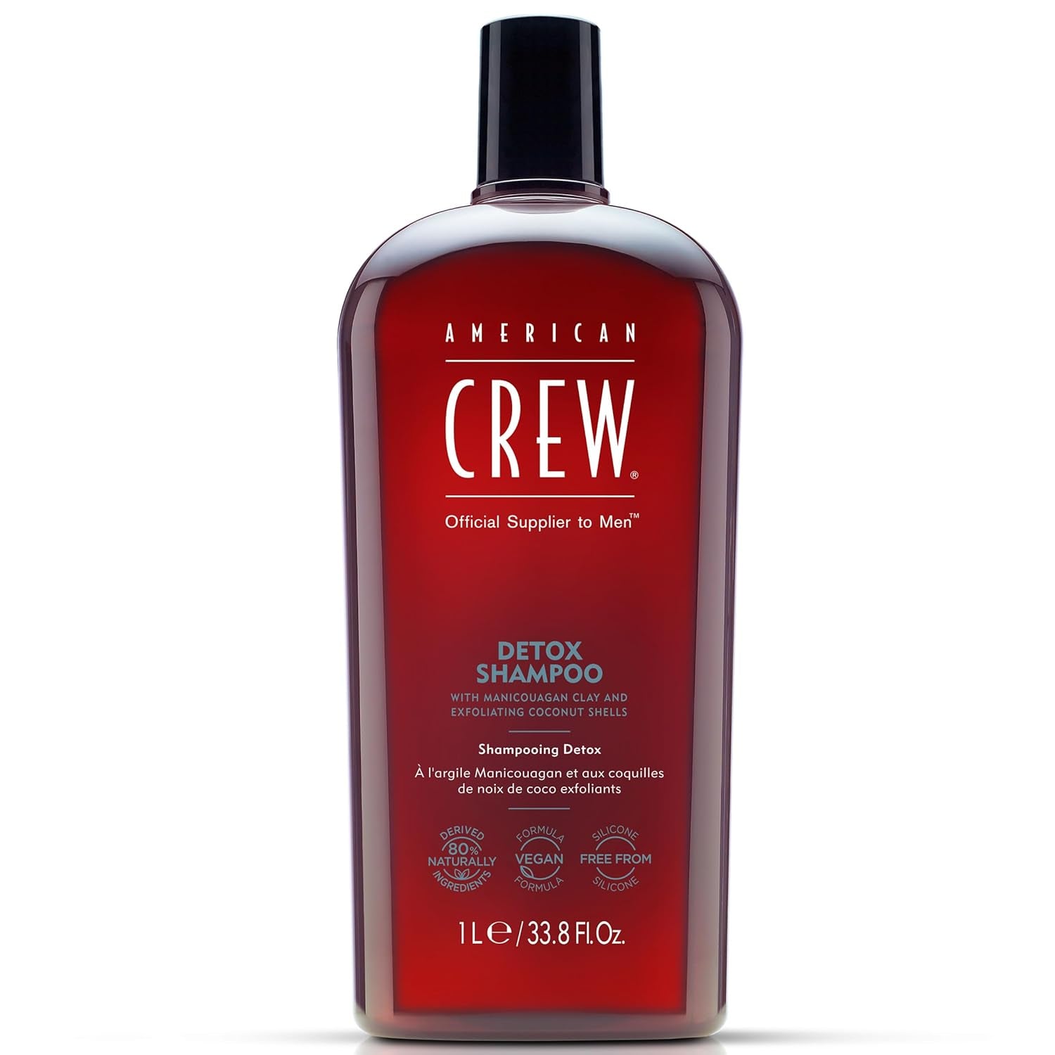 Detox Shampoo for Men, Naturally Derived, Vegan Formula, Citrus Mint Fragrance, 33.8 Fl Oz