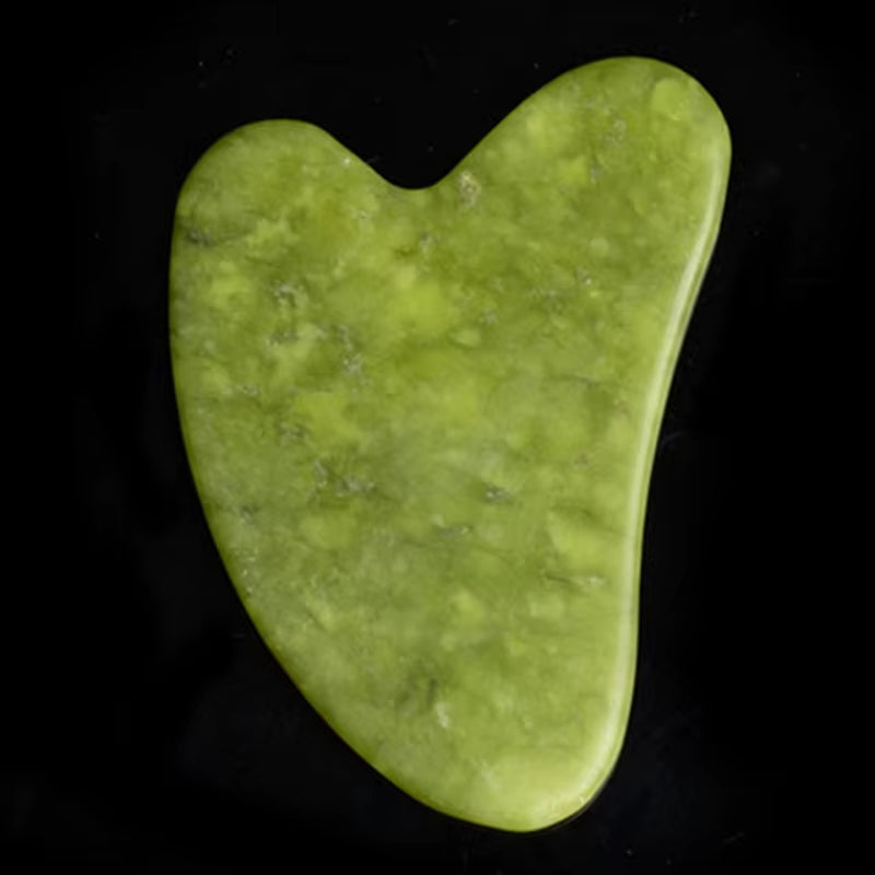 Natural Jade Stone Guasha Board Gouache Scraper for Body Acupoint Press SPA Acupuncture Skin Facial Care Massage anti Aging Tool