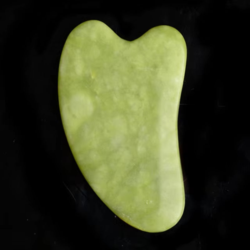Natural Jade Stone Guasha Board Gouache Scraper for Body Acupoint Press SPA Acupuncture Skin Facial Care Massage anti Aging Tool